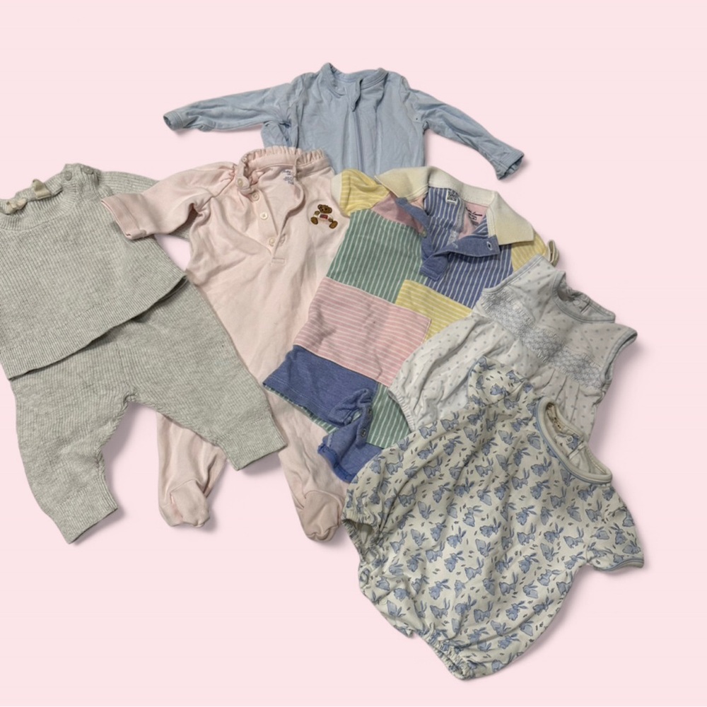 Ralph Lauren Baby Outfit in Blue and Pink
